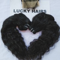 Wholesale Raw Indian Mongolian Curly Human Hair From Lucky Hairs India